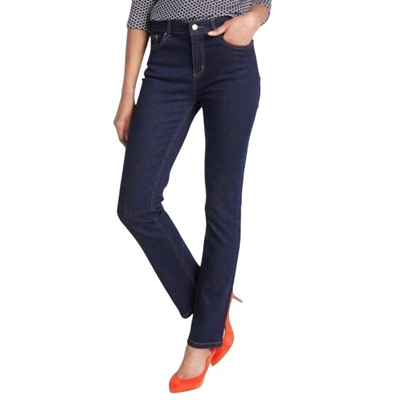 Boden Dark Wash Blue Preppy Boho Classic Fit Skinny Jeans Size 10 - Picture 1 of 13